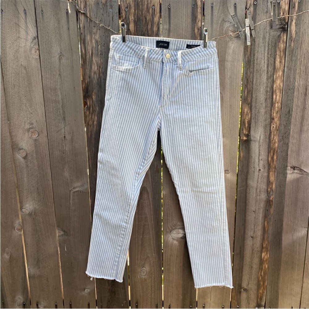 Joe's The Luna High Waist Ankle Cigarette Jeans with stripes size 28